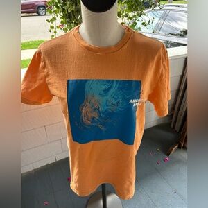 American Eagle Outfitters Men’s Small  Orange Short Sleeve Tee